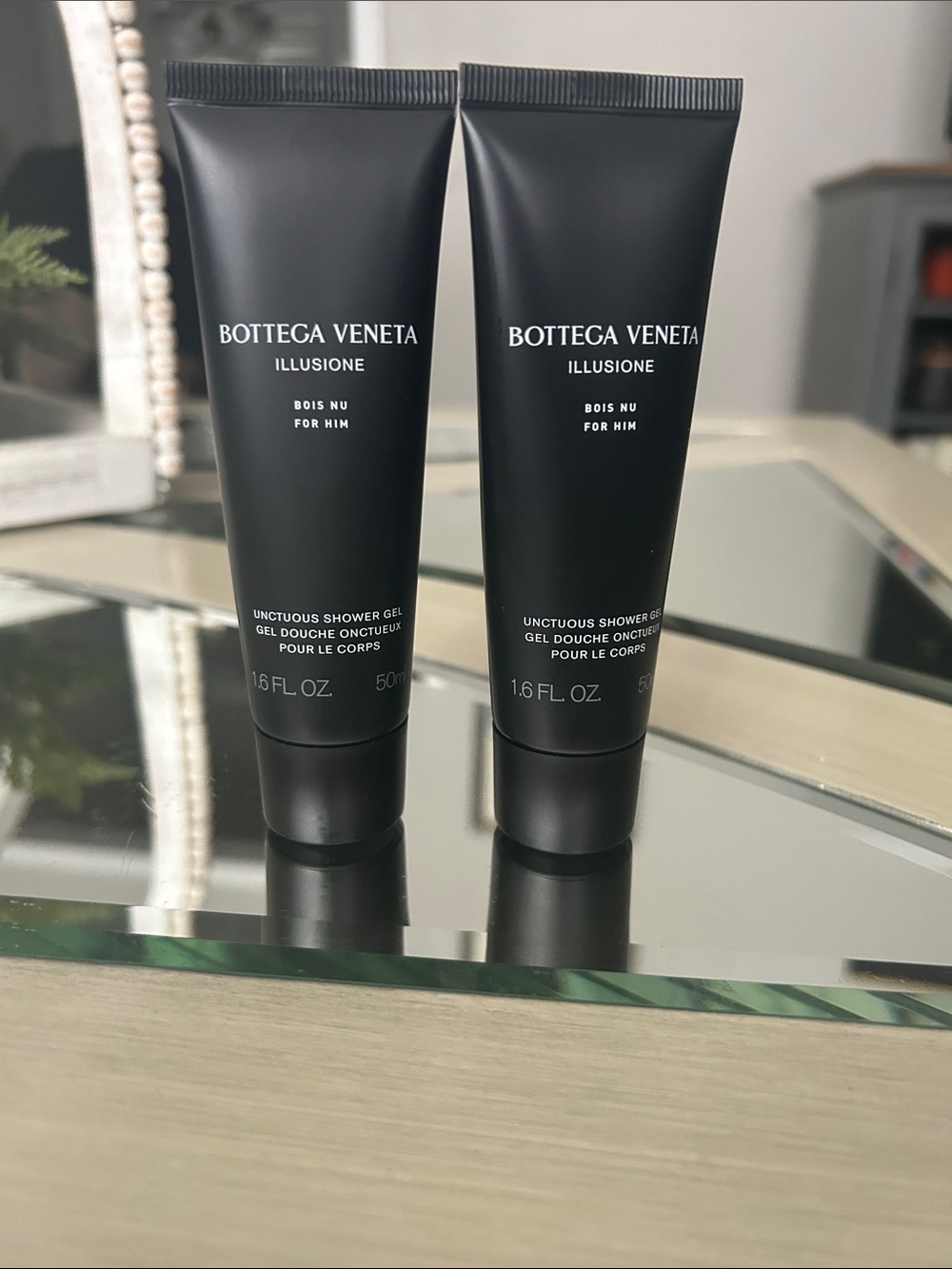 Bottega Veneta Illusione Bois Nu For Him Shower Gel Duo - Black